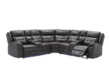 U32 - 3 Piece Power Reclining Sectional - Gray