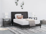 Cadmori - Upholstered Bed With Roll Slats