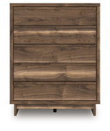 Chirason - Five Drawer Wide Chest - Brown