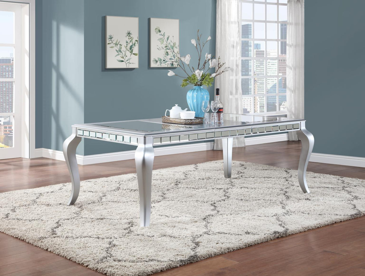 D109 - Dining Table - Shimmer Silver