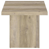 Devar - Square Engineered Wood End Table - Distressed Pine