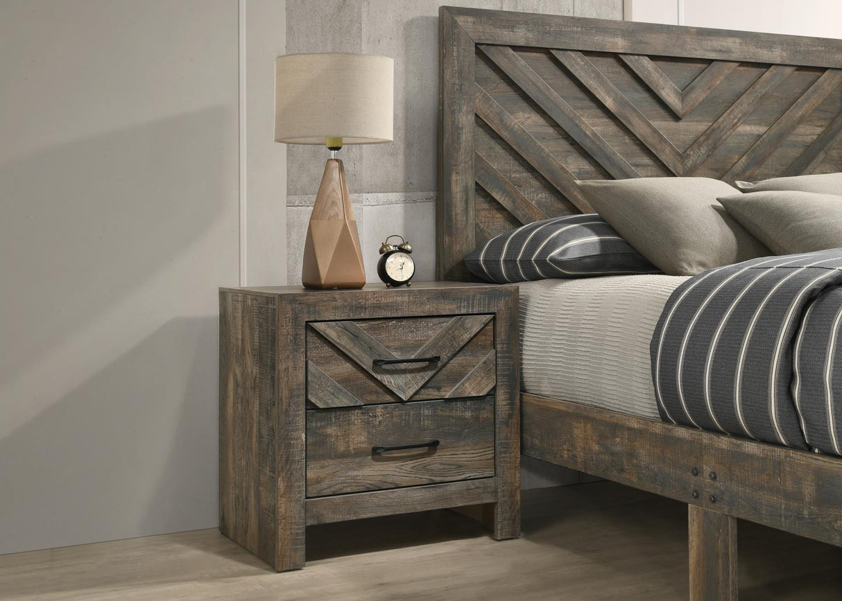 B500 - Nightstand - Antique Brown