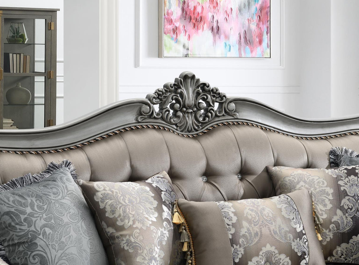 U203 - Traditional Sofa - Gray