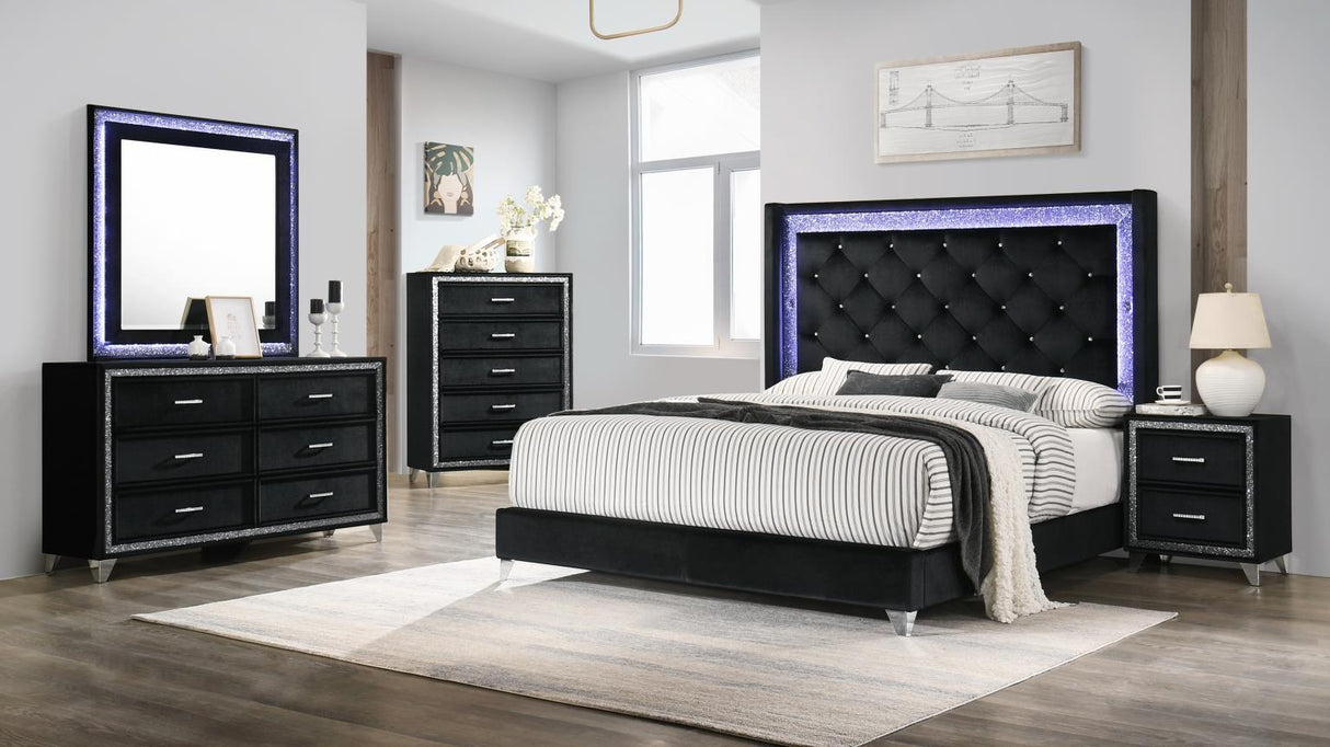 B277 - Velvet LED Bed
