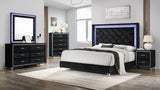 B277 - Velvet LED Mirror - Black