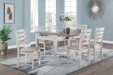 D117 - 7 Piece Dining Room Set (Dining Table And 6 Chairs) - Gray