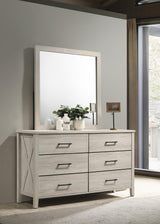 B523 - Mirror - White Wash