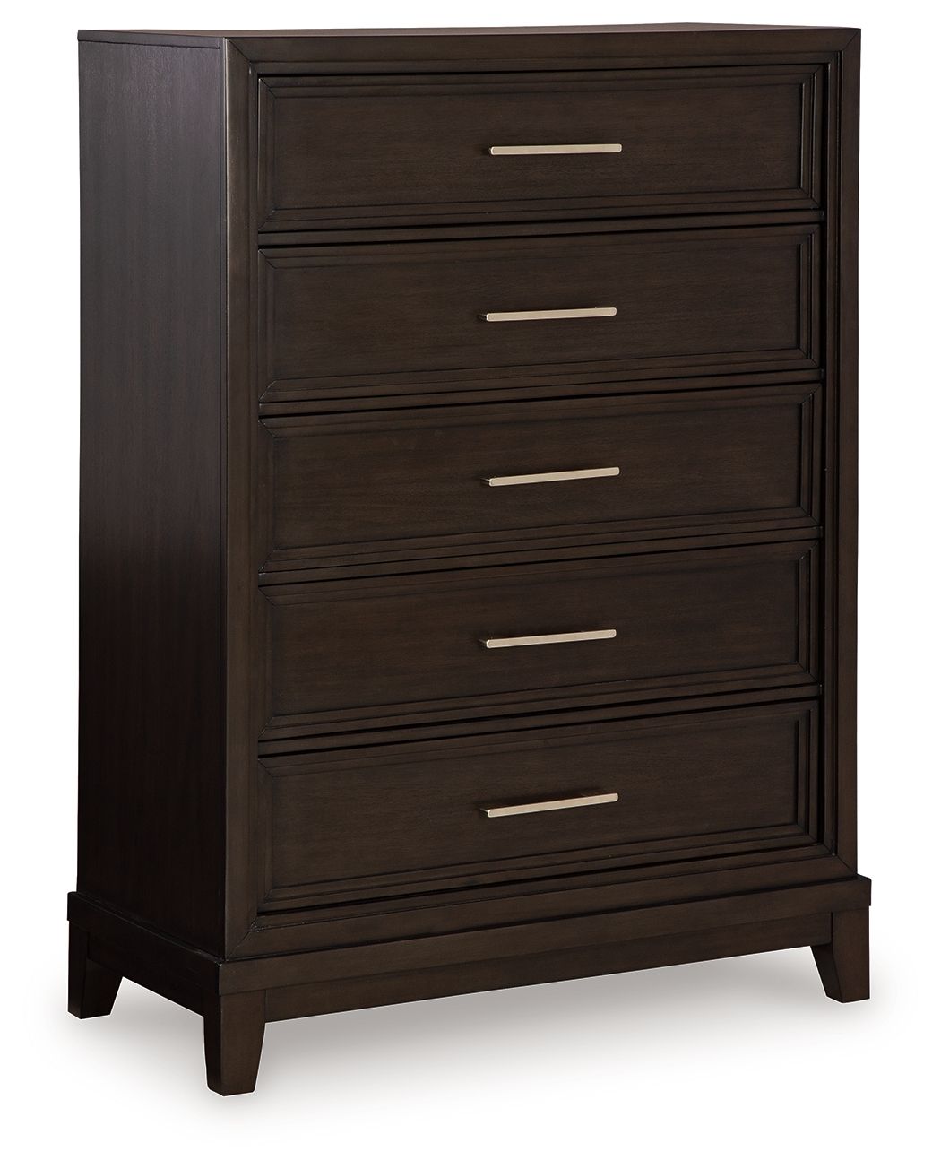 Neymorton - Dark Grayish Brown - Five Drawer Chest