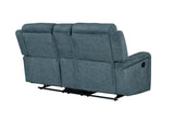 U6024 - Console Reclining Loveseat - Dark Gray