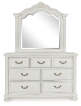Montelaine - Antique White - Dresser And Mirror