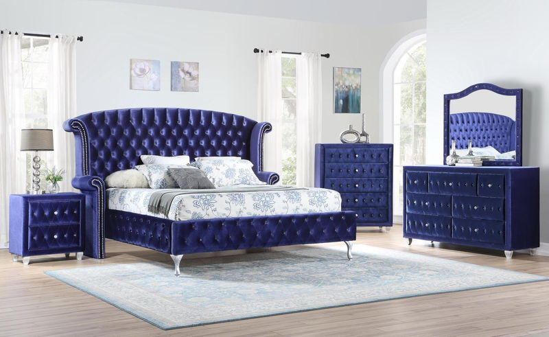 B039 - Velvet Mirror - Blue