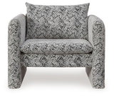 Kenbell - Accent Chair - Black / White