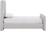 Fira - Linen Textured Fabric Upholstered Bed