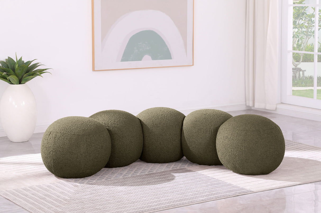 Apollo - Boucle Fabric Bench