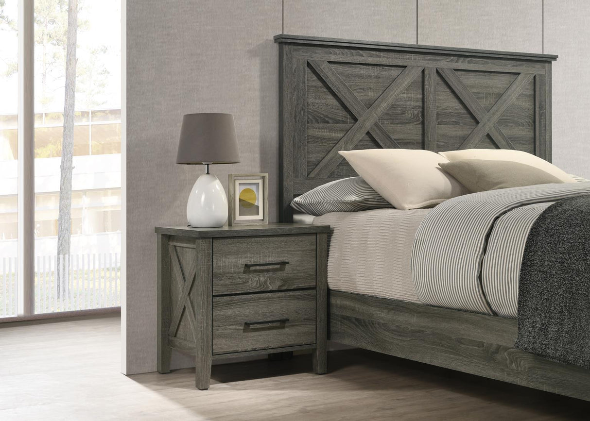 B522 - Nightstand - Rustic Gray