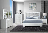 Naomi - 5 Piece Queen Bedroom Set - Silver