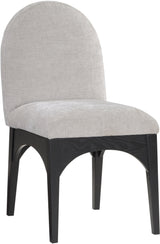 Waldorf - Chenille Dining Side Chair With Black Legs