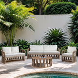 San Pietro - Aluminum Outdoor Patio Coffee Table - Natural