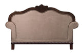 Chateau De Ville - Loveseat With 3 Pillows (Same Lv01589) - Fabric & Espresso