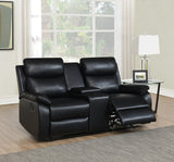 U184 - Motion Loveseat - Black