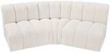 Arc - Boucle Fabric 3 Piece Modular Corner Sofa