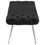 Ella - Upholstered Tufted Bench Metal Legs