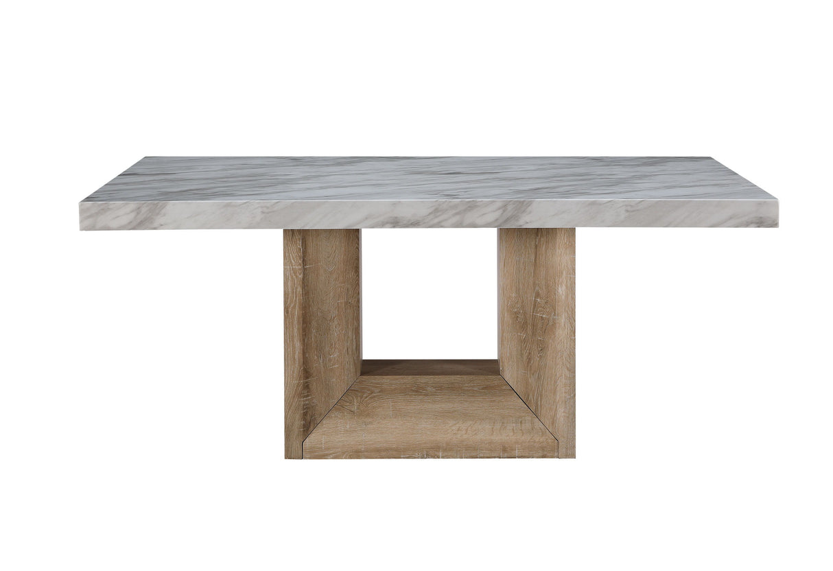 D02 - Dining Table - Natural / White