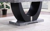 D144 - Faux Marble Dining Table - Gray