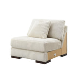 U244 - 6 Piece Living Room Set (2 Armless Chairs, 1 Console, 1 Right Chaise, 1 LAF, 1 Wedge) - White