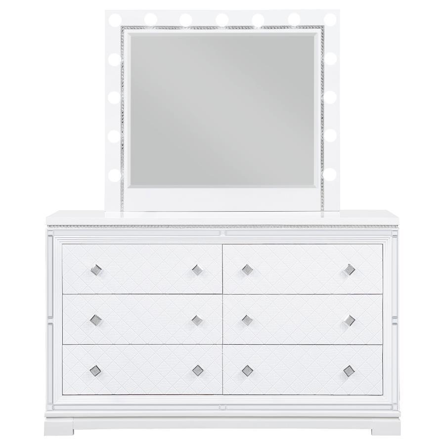 Eleanor - 6-Drawer Dresser With Mirror