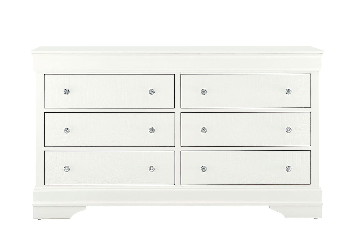 Pompei - Dresser - Metallic White