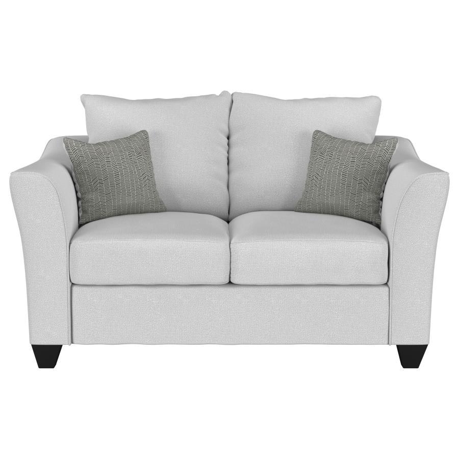 Salizar - Upholstered Flared Arm Loveseat - Sand