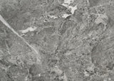 D076 - Rectangular Dining Table - Dark Dray Brush / Graystone Marble