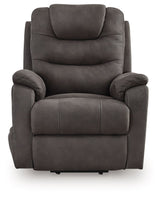 Snowfield - Power Lift Recliner - Gunmetal