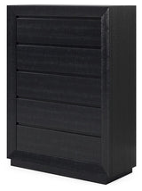 Londer - Five Drawer Chest - Black