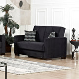 Ottomanson Armada - Upholstered Convertible Loveseat With Storage - Microfiber