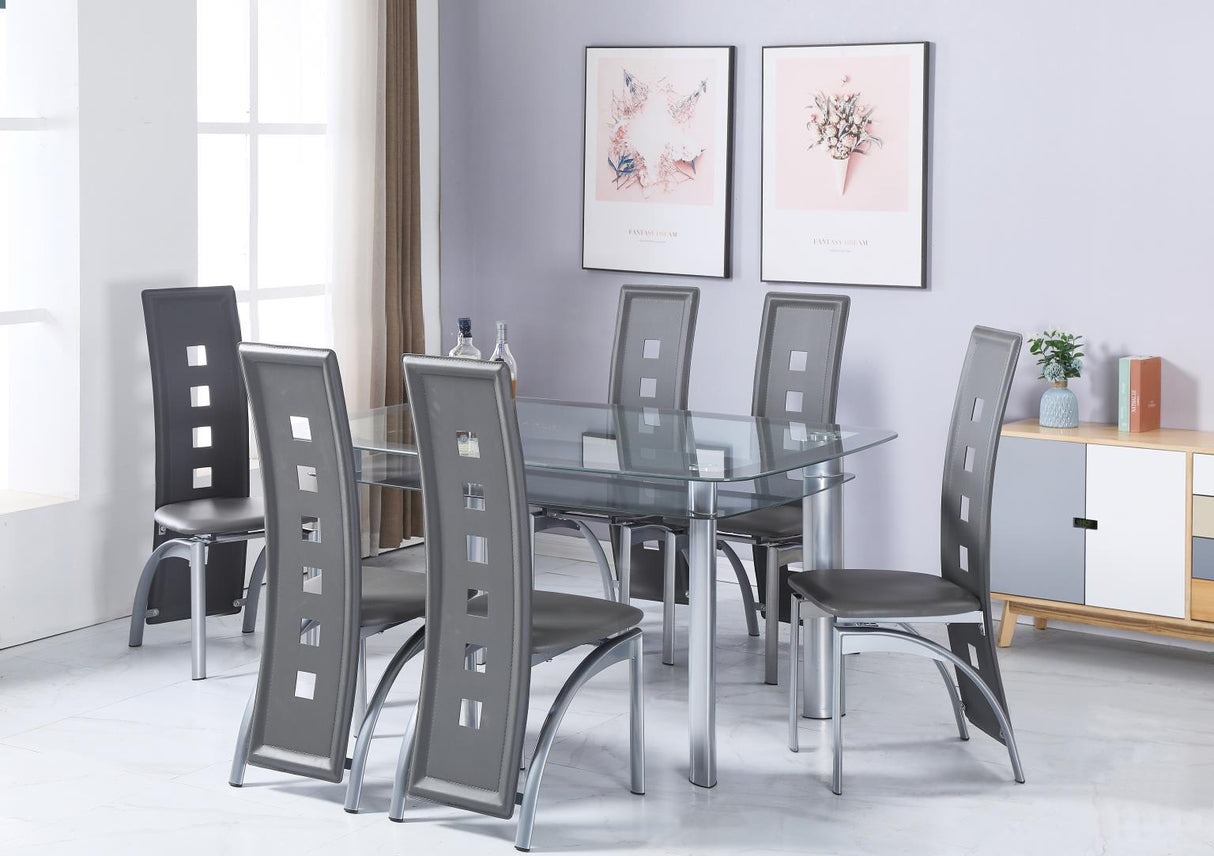 D325 - Dining Chairs (Set of 2) - Charcoal