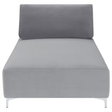 Giovanni - Upholstered Accent Chaise Lounger - Gray