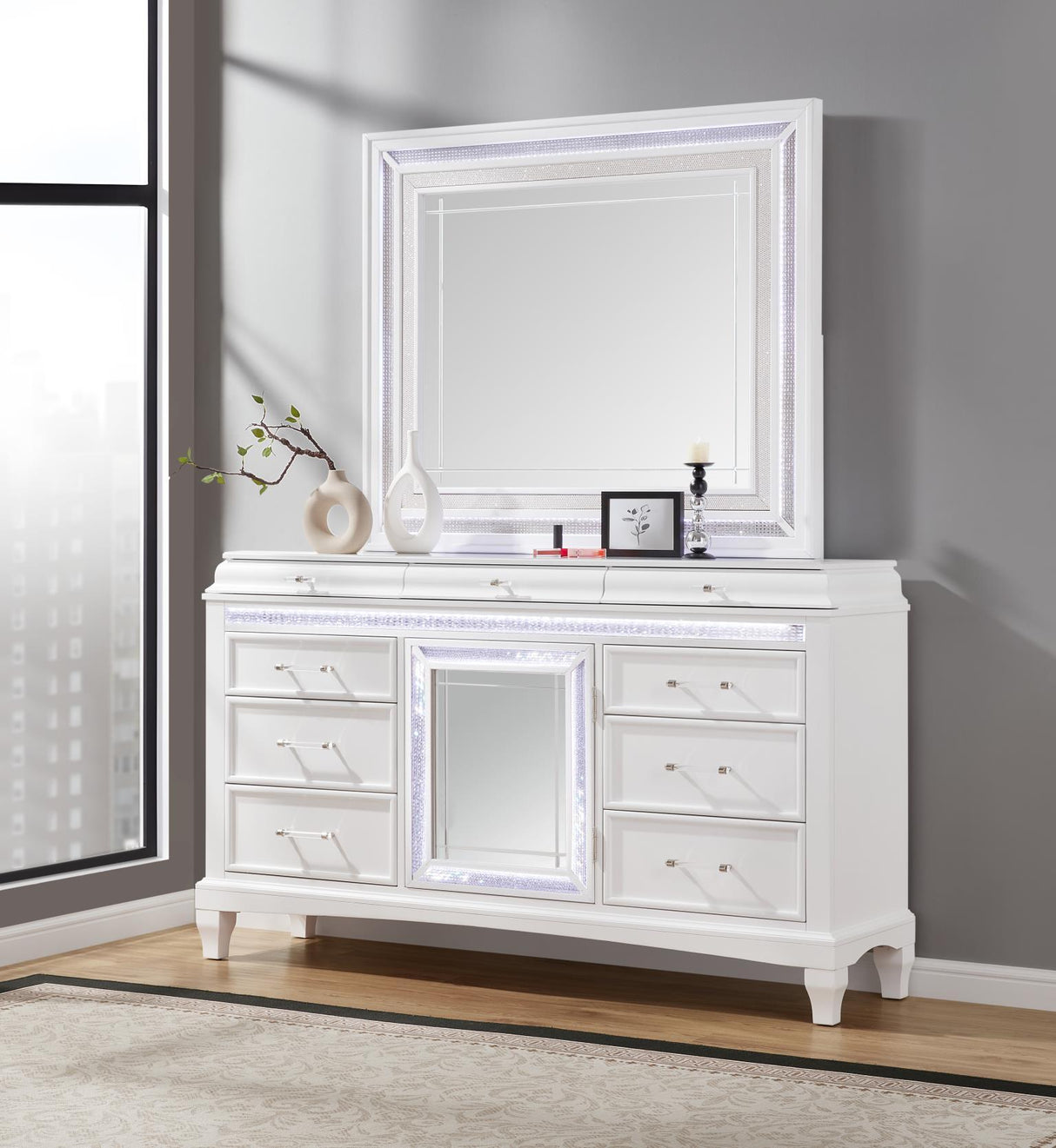 B045 - LED Mirror - White