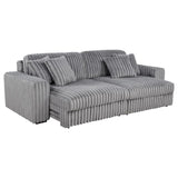 Jacana - Corduroy Upholstered Dual Power Chaise Sofa