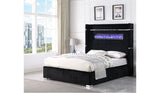 2215 - Queen Upholstered Bed - Black