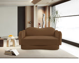 Bloom - Velvet Loveseat - Saddle