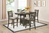 D152 - 5 Piece Dining Room Set (Dining Table & 4 Side Chairs) - Dark Brown