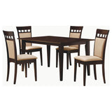 Gabriel - 5 Piece 59" Rectangular Dining Set - Cappuccino