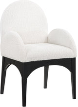 Waldorf - Boucle Dining Arm Chair With Black Legs