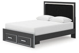 Zuraleus - Upholstered Panel Platform Storage Bed