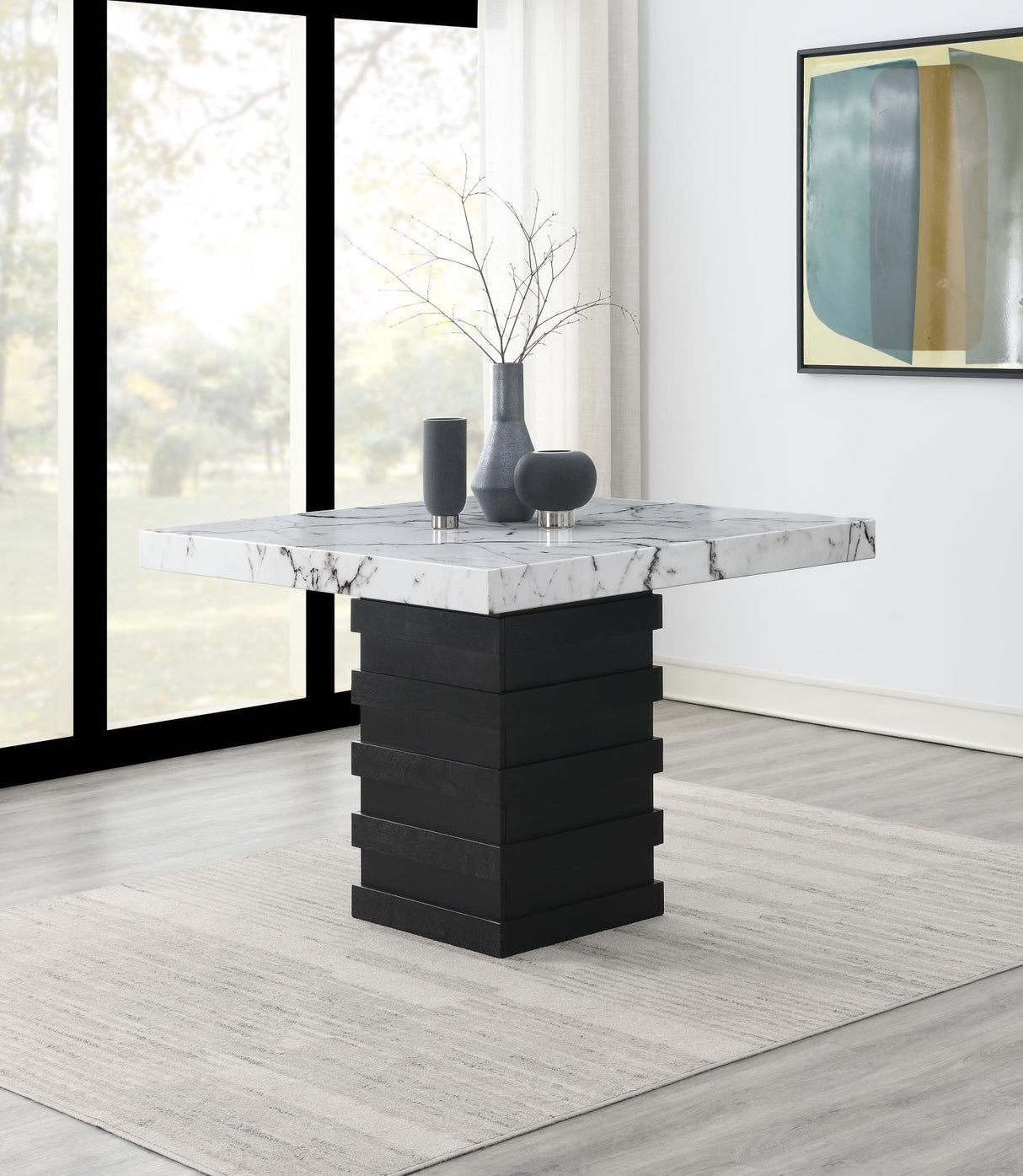 D138 - Counter Height Table - White