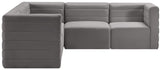 Quincy - Modular Sectional 5 Piece - Grey