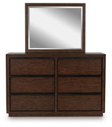Dilenno - Dresser And Mirror - Dark Brown