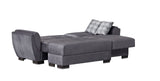 Ottomanson Armada Air - Upholstered Convertible Chaise Lounge With Storage - Microfiber
